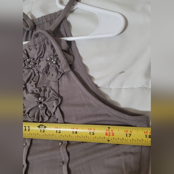 INC International Comcepts Bead Embroided Top. Size M - Picture 7 of 9